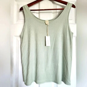 Ivy Rose Mint Green Tank Top Stretch  Rayon size L